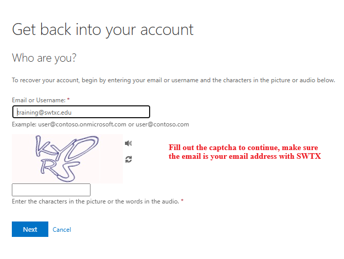 Password Reset