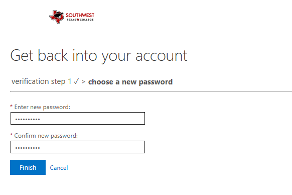 Password Reset
